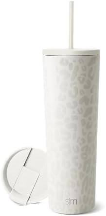 Simple Modern Iced Coffee Tumbler, Insulated | 28oz | Leopard by Unknown