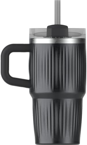 STANLEY Quencher H2.0 Tumbler with Handle and Straw 20 oz | Flowstate 3-Position Lid | Cup Holder Compatible for Travel | Insulated Stainless Steel Cup | BPA-Free | Fluted Black - Image 3