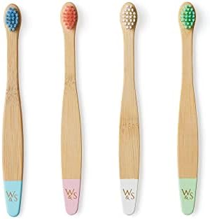Wild & Stone Organic Baby Bamboo Toothbrushes | 4 Pack | Soft Bristles | 100% Compostable Handle | BPA Free | Vegan Baby Toothbrushes (Multicolour) - Image 5