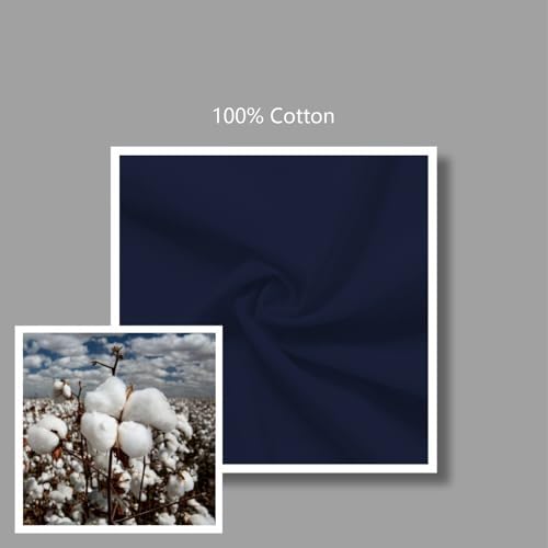 TOPDesign 12-Pack Economical 16"x15" Navy Blue Cotton Tote Bag, Lightweight Medium Reusable Grocery Shopping Cloth Bags, Suitable for DIY, Advertising, Promotion, Gift, Activity - Image 7