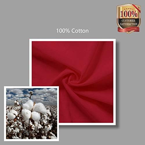 TOPDesign 24-Pack Economical 16"x15" Red Cotton Tote Bag, Lightweight Medium Reusable Grocery Shopping Cloth Bags, Suitable for DIY, Advertising, Promotion, Gift, Activity - Image 7