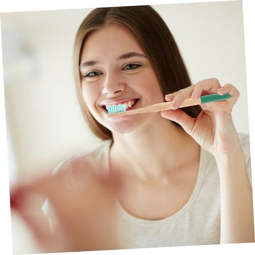 Healeved Sustainable Toothbrush Set Bamboo Storage Case 3 Disposable Toothbrushes Compact Travel Kit Random Color - Image 7