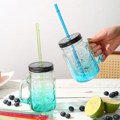 25 Pack 9.05" Plastic Reusable Replacement Drinking Straws - Image 6