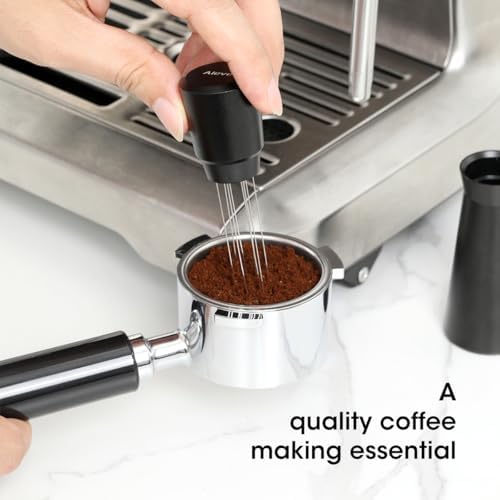 Aieve WDT Tool Espresso, Metal Distribution Tool with 10 x 0.4mm Stainless Steel Needles Espresso Stirrer, Coffee Distributor Aluminum Alloy Handle & Stand with 10 Extra needle - Image 6