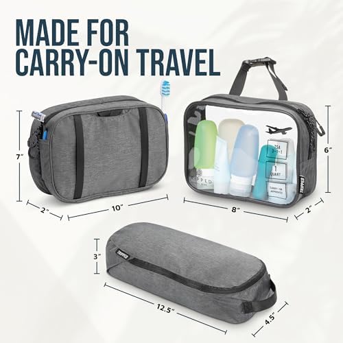 TRIPPED Travel Gear 3-Piece Travel Toiletry Bag Set - Image 6