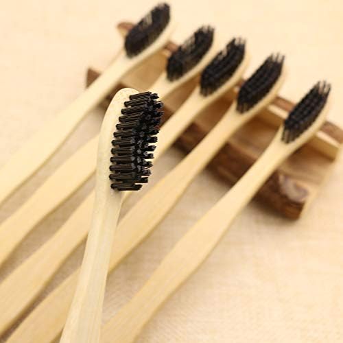 Hard Toothbrush Bamboo Toothbrush for Adult Manual Toothbrsuh Hard Bristles Pack of 6 - Image 7
