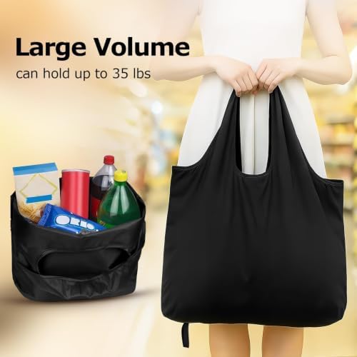 Foldable Shopping Bag, Reusable Grocery Bag Holder, Tote Bags - Image 6