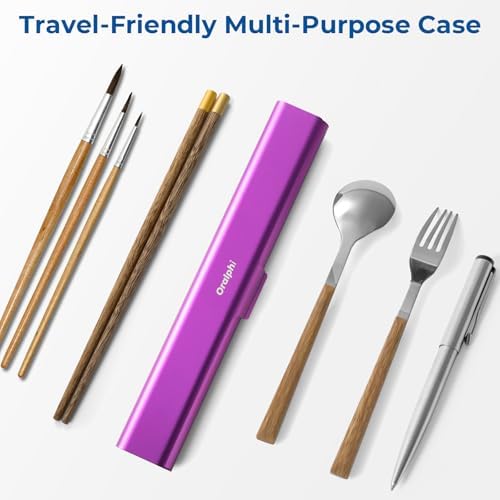 Aluminum Toothbrush Travel Case, Portable Travel Toothbrush Holder, Durable Manual Toothbrush Box Container for Traveling, Bathroom, Camping, Business Trip-Purple - Image 6