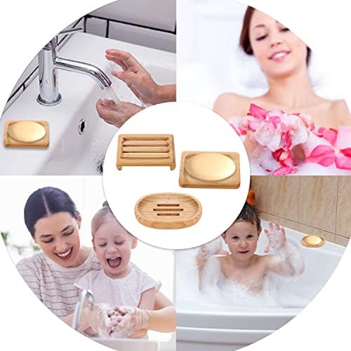 Pimoys Bamboo Soap Dishes, 12 Pack Wooden Soap Holders, 3 Sizes - Image 7