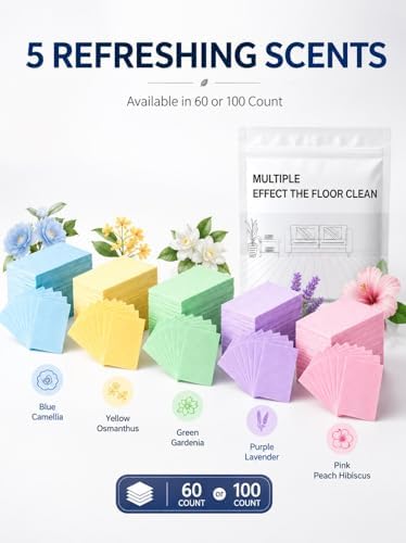 Multi-effect Floor Cleaner Sheets, Multi-surface Clean Tablets, 100-Count Fast-Dissolving Mopping and Deep Cleaning Solution for Hardwood, Wood, Tile, Vinyl, Marble, Laminate Floors - Image 7