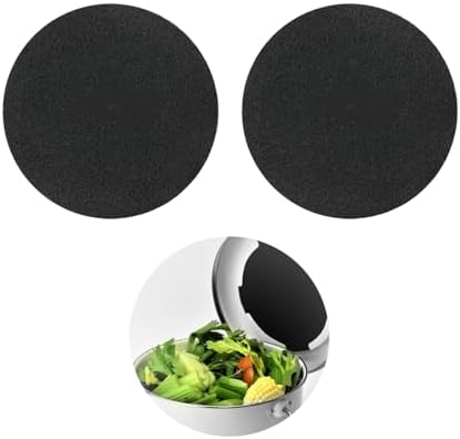 12PCS Black Bin Deodorising Cotton Pad 6.7 Inch Air Purification Filter Compatible with Most Standard Sized Dome Lid Recycling Bins - Image 5
