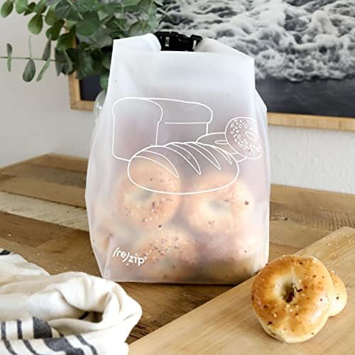 (re) zip Reusable Bread & Bagel Bag, Large 39-Cup Roll Top, Freezer-Safe - Image 5