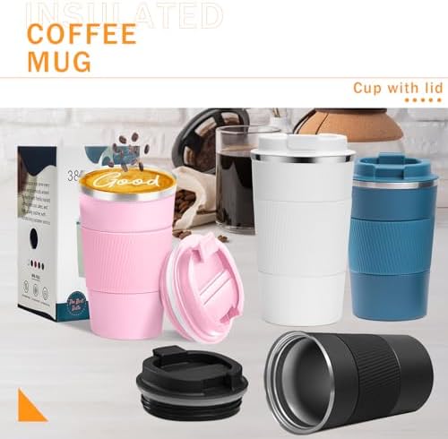Insulated Travel Coffee Mug, Stainless Steel Coffee Cup with Leakproof Lid - Image 6