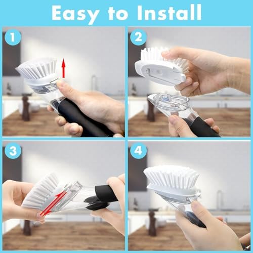 Dish Brush Refills, 12 Pack Dish Brush Replacement Head - Image 7