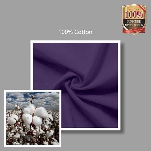 TOPDesign 24-Pack Economical 16"x15" Deep Purple Cotton Tote Bags, Lightweight Medium Reusable Grocery Shopping Cloth Bags, Suitable for DIY, Advertising, Promotion, Gift, Activity - Image 7