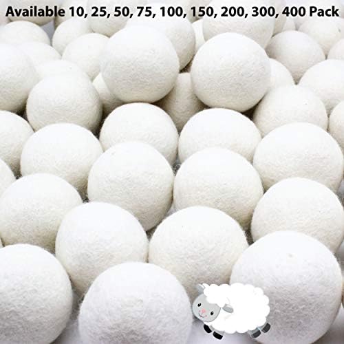 Wooland Wholesale Bulk Laundry XL Premium Wool Dryer Balls - 100% New Zealand Organic Wool Natural Fabric Softener for Sensitive Skin, Babies (10 Count) - Image 7