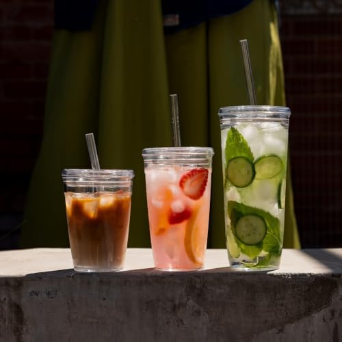 KeepCup Cold Cup - Clear Plastic, Reusable Ice Coffee Tumbler with Lid and Straw - Tall 12oz (340ml) - Image 7