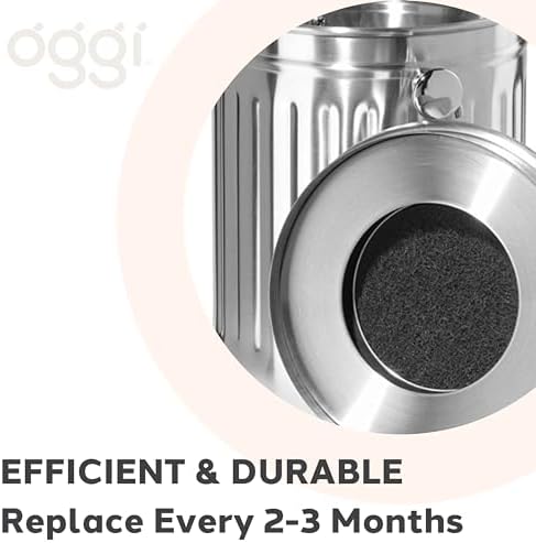 OGGI Set of 2 Charcoal Filters- Replacement Charcoal Filter for Countertop Compost Bin with Lid, Eco Friendly Products - Image 6