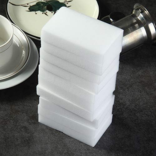 30PCS Magic Sponge Eraser Bulk White Melamine 1cm Sponge Cleaning for Kitchen Shoe Furniture Bathroom Shower Cleaner(30PCS 1cm Thick)