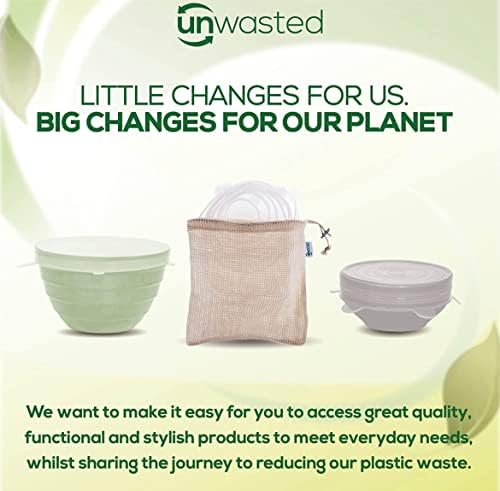 unwasted Reusable Silicone Lids (Small) – Upgrade Your Kitchen Gadgets with Our Silicone Covers for Food Storage – Reusable Silicone Stretch Lids and Food Covers for Containers Up to 6” (Pack of 4) - Image 5