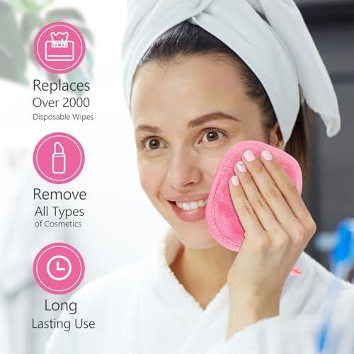 Orighty Makeup Remover Cloths, 12 Pack Makeup Eraser Cloth, 5x5 Inch Pink - Image 7