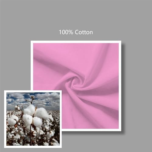 TOPDesign 6-Pack Economical 16"x15" Baby Pink Cotton Tote Bag, Lightweight Medium Reusable Grocery Shopping Cloth Bags, Suitable for DIY, Advertising, Promotion, Gift, Activity - Image 7