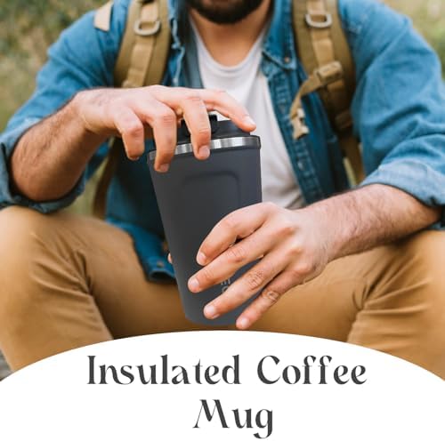 Insulated Travel Coffee Mug, Stainless Steel Coffee Cup with Leakproof Lid - Image 6