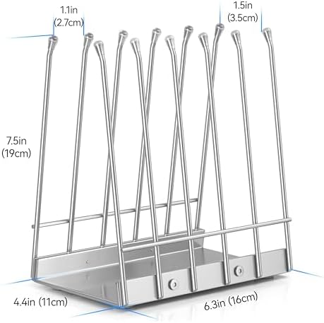 Reusable Bags Drying Rack, Plastic Bags Dryer for Ziplock Lerine Silicone Gallon, Snack, Sandwich Storage Bags, Silver - Image 7