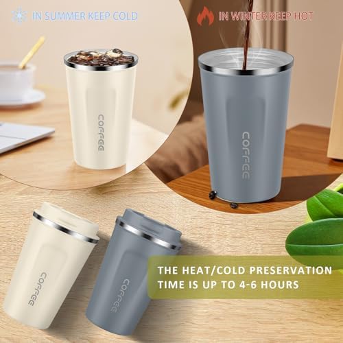 CS COSDDI 12 oz Coffee mug - Stainless Steel Coffee Cup with Leakproof Lid - Image 6