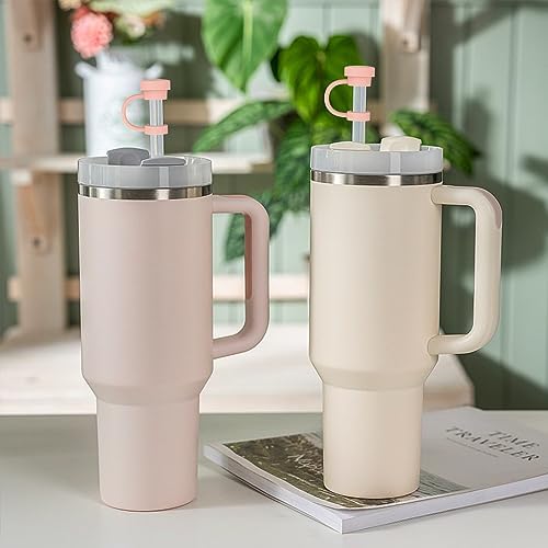 Replacement Straw Compatible with Stanley 40 oz 30 oz Tumbler, Accessories of 6 Straw Replacement with Cleaning Brush, 4 Color Leak Sproof Plug, 2 Silicone Cover Cap for Stanley - Image 7