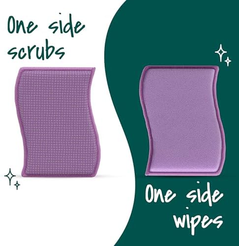 Scotch-Brite Dobie Stay Clean Scrubbers, Non-Scratch Dual-Sided Dish Sponges with Absorbent Cloth Side, Odor Resistant Scrubbing Pads for Dishes and Household Cleaning, 8-Pack - Image 6