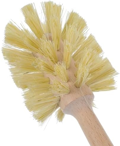 6 Pcs Bottle Brush, Natural Wood Dish Brush Scrub Brush with Long Beechwood Handle Bristles for Cleaning Bottles Mugs Jars Glasses Dishes Vases Pitchers, 13.78 x 2.6 Inches - Image 7