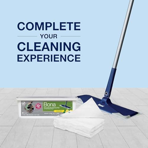 Bona® Disposable Wet Cleaning Pads for Hard-Surface Floors, Lemon Mint Scent 12 Count (Pack of 1) - Image 5