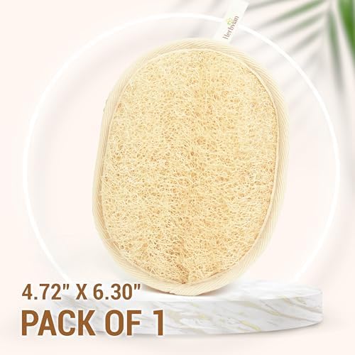 Natural Loofah Exfoliating Body Scrubber Pads for Bath and Shower - Image 7