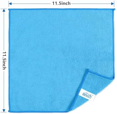 HOMEXCEL 100PK Microfiber Cleaning Cloth, Cleaning Rag for Home, 11.5x11.5 - Image 7