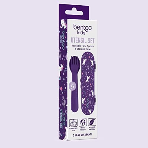 Bentgo Kids Plastic Utensil Set with Fork, Spoon, & Storage Case - Image 7