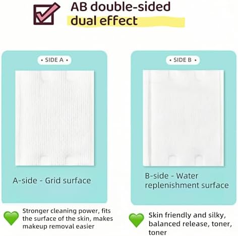 222-Pack 100% Pure Cotton Makeup Remover Pads | Soft, Hypoallergenic & Lint-Free Facial Rectangle for Sensitive Skin | Reusable, Double-Sided with Reinforced Edges | Makeup Skincare(222 Count) - Image 7