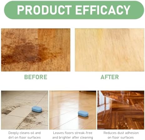 Floor Cleaner Tablets Hard Floor Cleaner Tablets, Pre-Measured Dissolvable Cleaning Solution for Hardwood Laminate Tile Bathroom Kitchen (36PCS) - Image 7