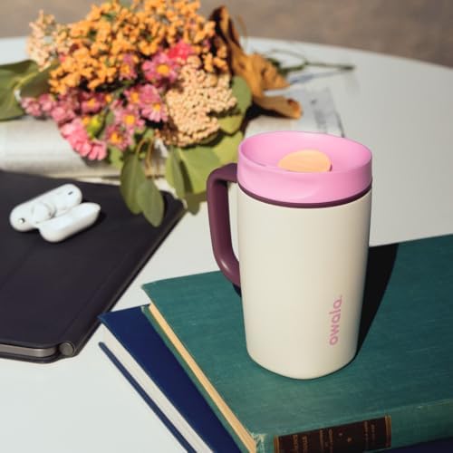 Owala SmoothSip Slider Stainless Steel Insulated Travel Mug with Handle, 100% Leak Proof, For Hot and Cold Drinks, Travel Friendly with Sliding Lock Lid, BPA Free, 12 oz, Daybreak - Image 7