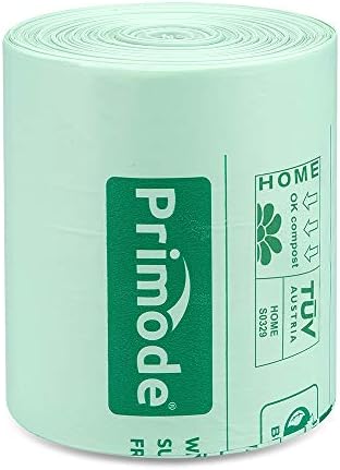 100% Compostable Bags, 4 Gallon (15L) Food Scraps Yard Waste Bags, Extra Thick 0.75 Mil. ASTM D6400 Compost Bags Small Kitchen Trash Bags, 100 Count Certified by BPI & TUV EU - Image 7