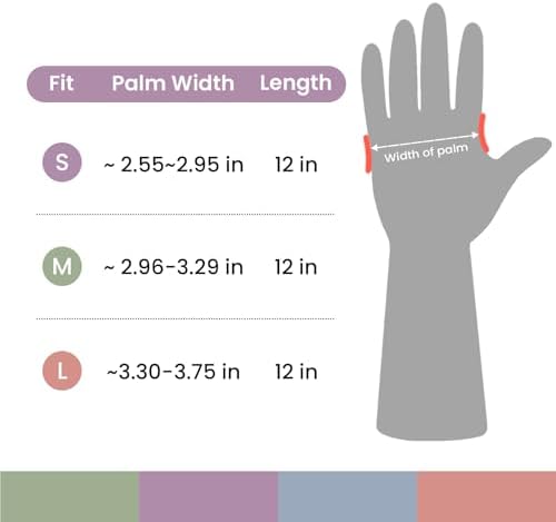 Rubber Cleaning Gloves for Dishwashing, 4 Pairs Reusable Kitchen Gloves for Washing Dishes and Household Cleaning, Blue Dish Gloves with Flocked Lining and Non-Slip Grip, Pefect for Woman Men - L - Image 7