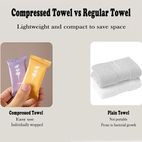 28 Pack Compressed Towels, Disposable Camping Towels, Compact - Image 6