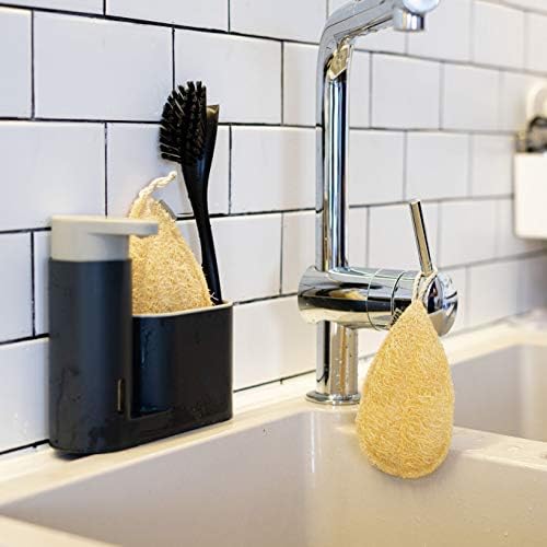 Natural Loofah Dish Sponge Pack 3 Vegetable Scrubber for Kitchen -100% Biodegradable Compostable Dishwashing Scouring Pad Zero Waste Plastic Free Eco Friendly Sustainable - Image 6