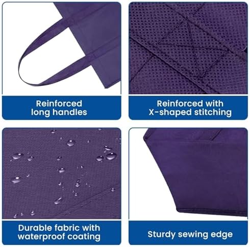 Reusable Grocery Shopping Bags 10 Pack Large Foldable Tote Bags Bulk - Image 7