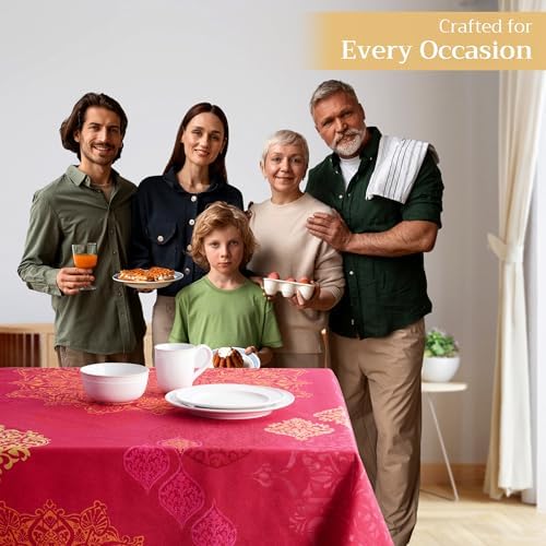 Maison d' Hermine Table Cloth Rectangle Table Reusable 100% Cotton 70"x90" - Image 6