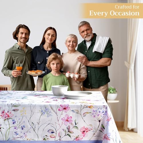 Maison d' Hermine Table Cloth Rectangle Table Reusable 100% Cotton 54"x72" - Image 6