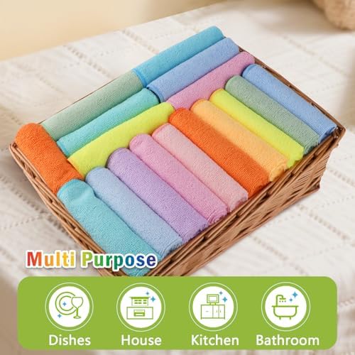 AIDEA Microfiber Cleaning Cloth-20PK, Microfiber Towels, Rags,11.5"×11.5" - Image 7