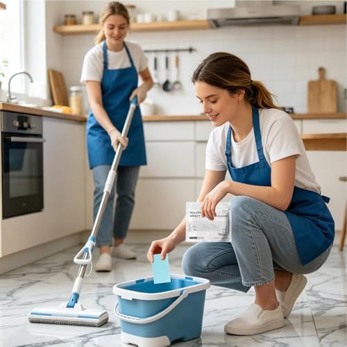 100 Pieces Floor Cleaning Tablets Multi-Effect Floor Cleaning Sheets Concentrated Cleaner Water Soluble Floors Cleaner for Hardwood Tile Laminate Deep Cleans - Image 7