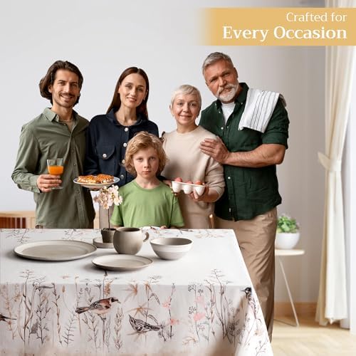 Maison d' Hermine Table Cloth Rectangle Table Reusable 100% Cotton 54"x72" - Image 6