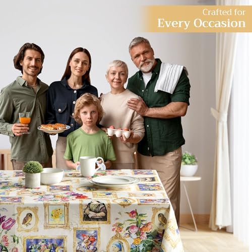 Maison d' Hermine Table Cloth Rectangle Table Reusable 100% Cotton 54"x72" - Image 6